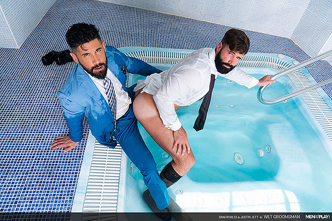 Wet Groomsman Image